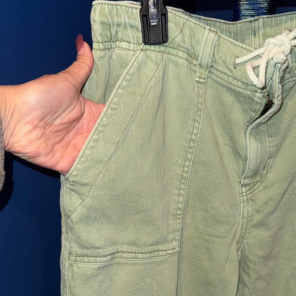 American Eagle- Light Olive Drawstring Utility Jo… - image 7